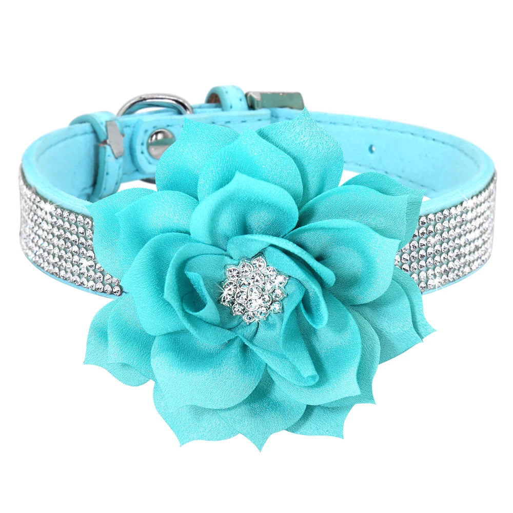 Bling Floral Rhinestone Collar