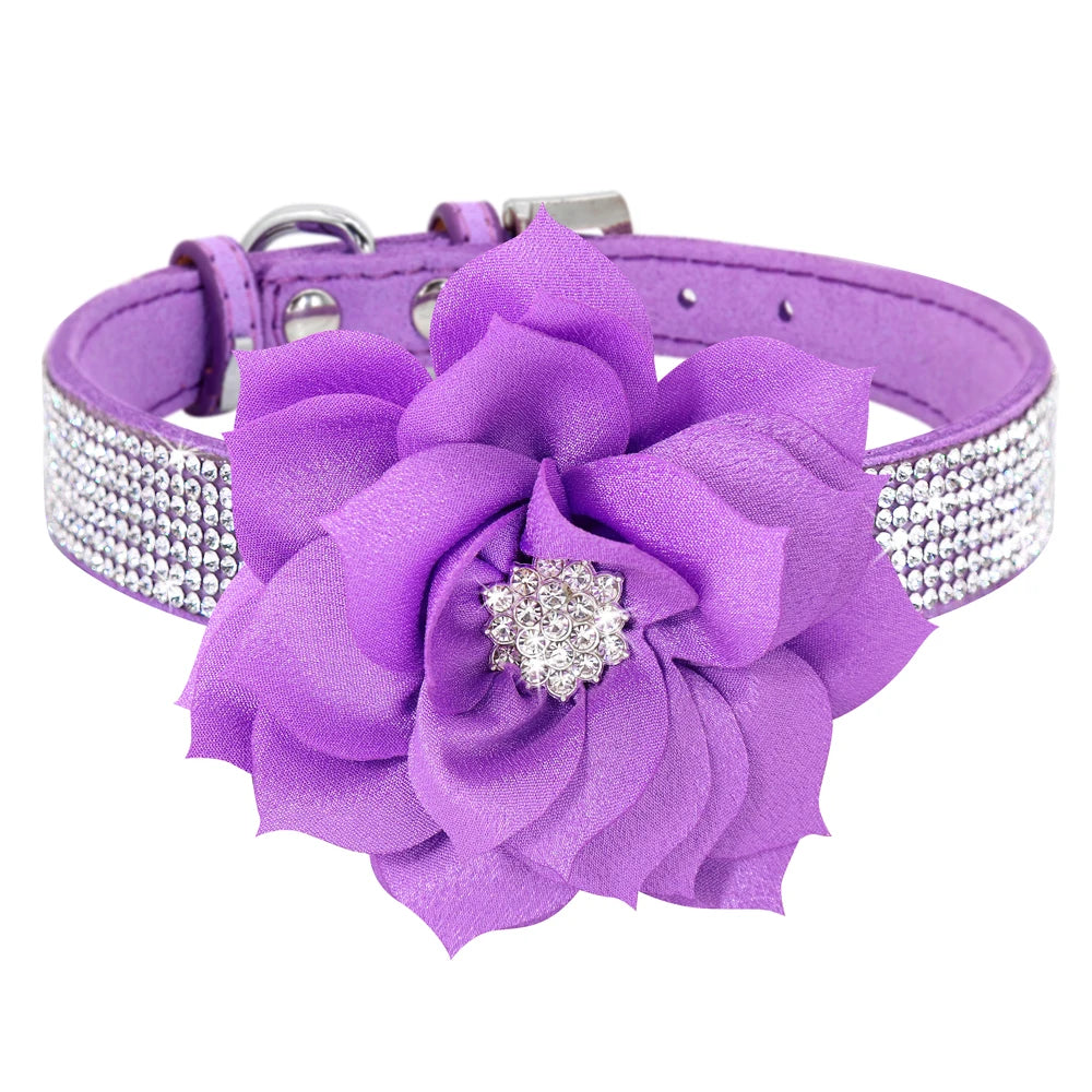 Bling Floral Rhinestone Collar