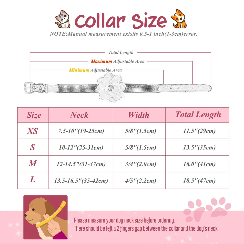 Bling Floral Rhinestone Collar