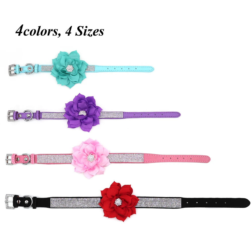 Bling Floral Rhinestone Collar