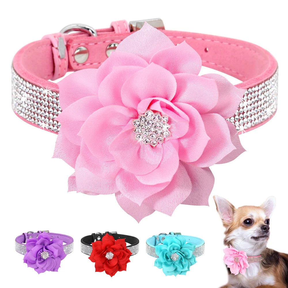 Bling Floral Rhinestone Collar
