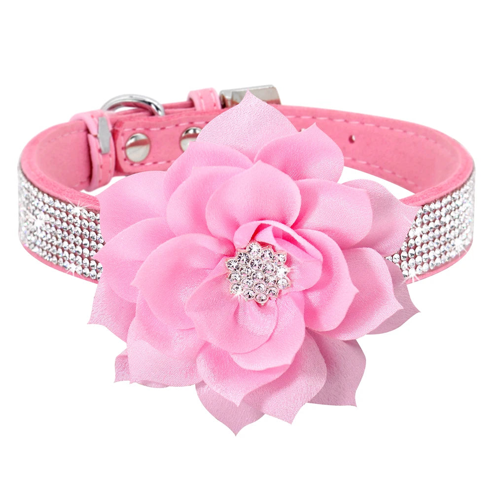 Bling Floral Rhinestone Collar