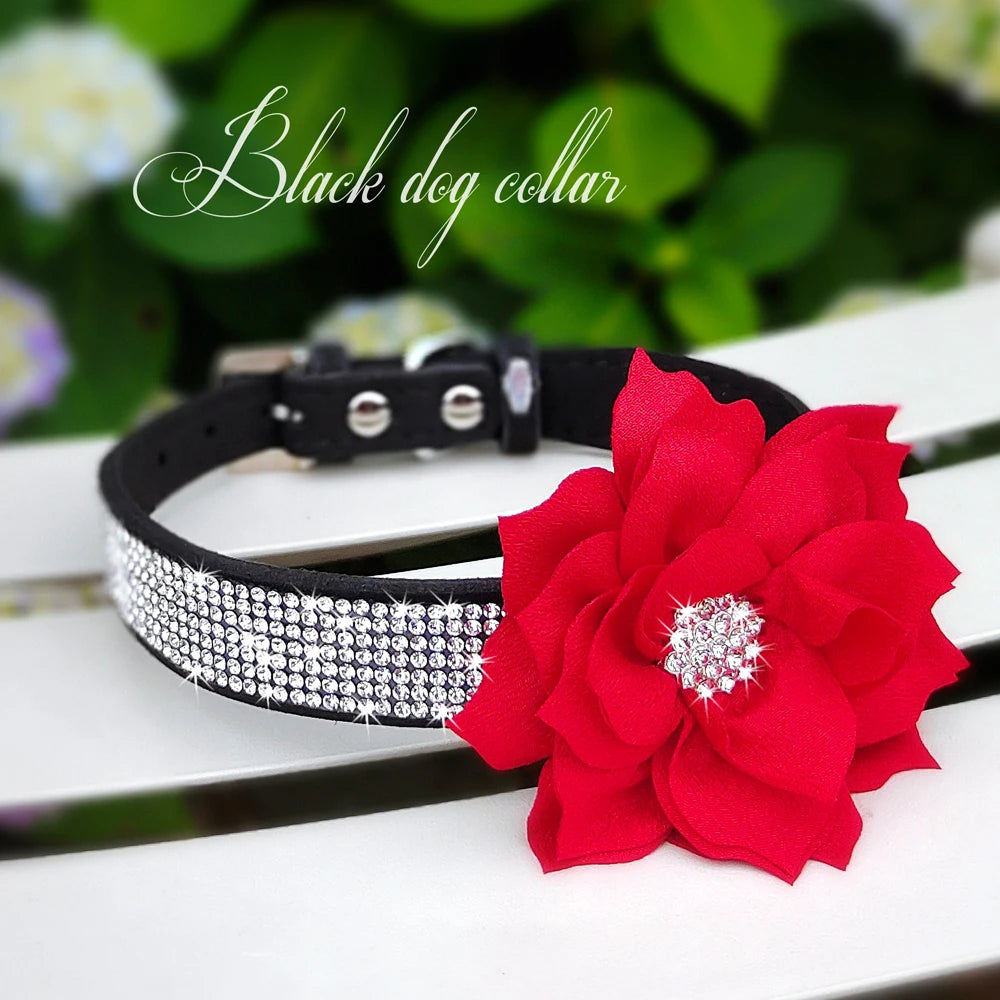 Bling Floral Rhinestone Collar