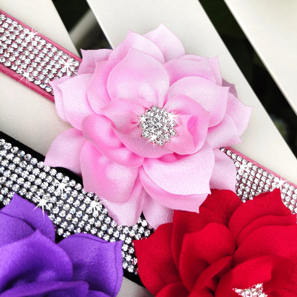 Bling Floral Rhinestone Collar