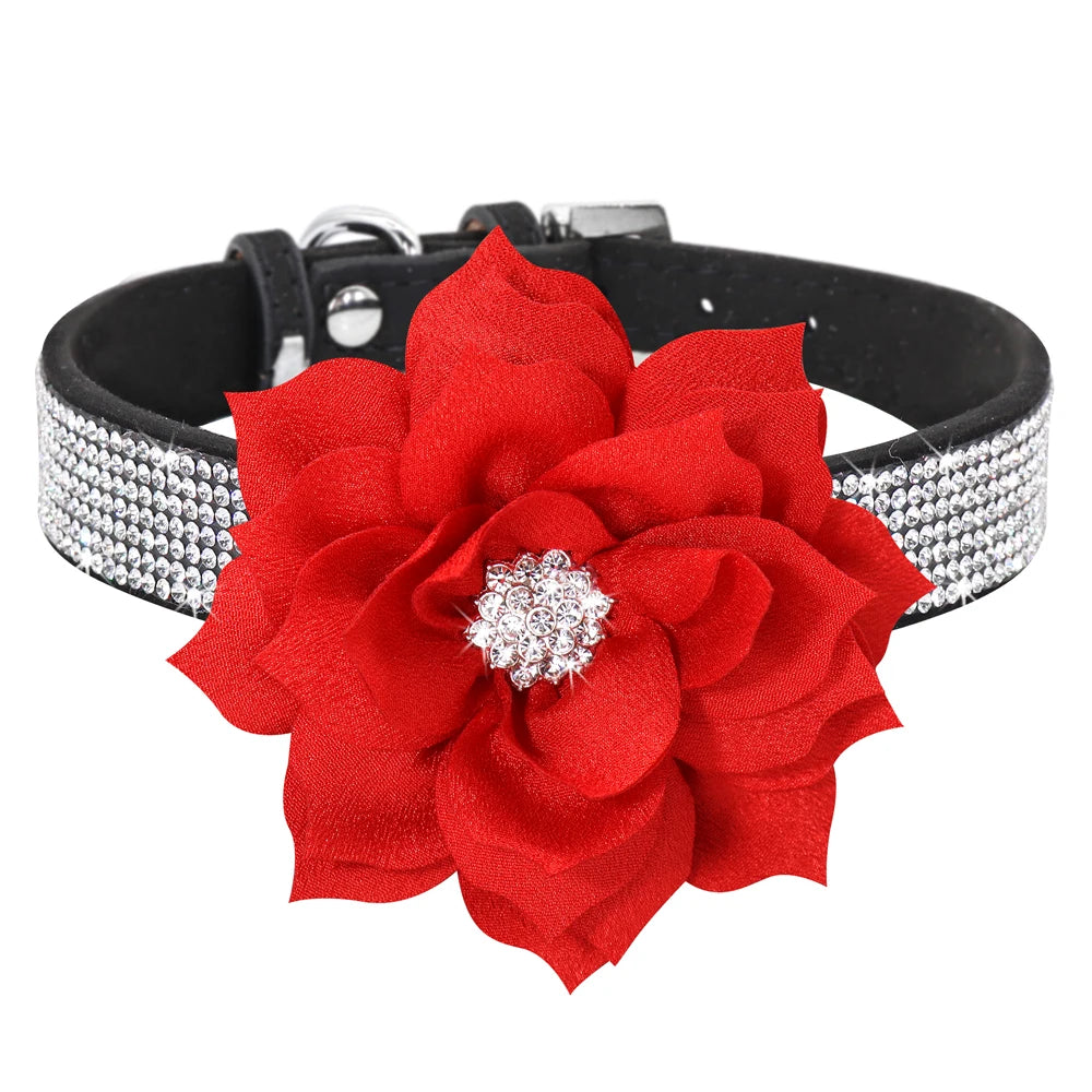 Bling Floral Rhinestone Collar