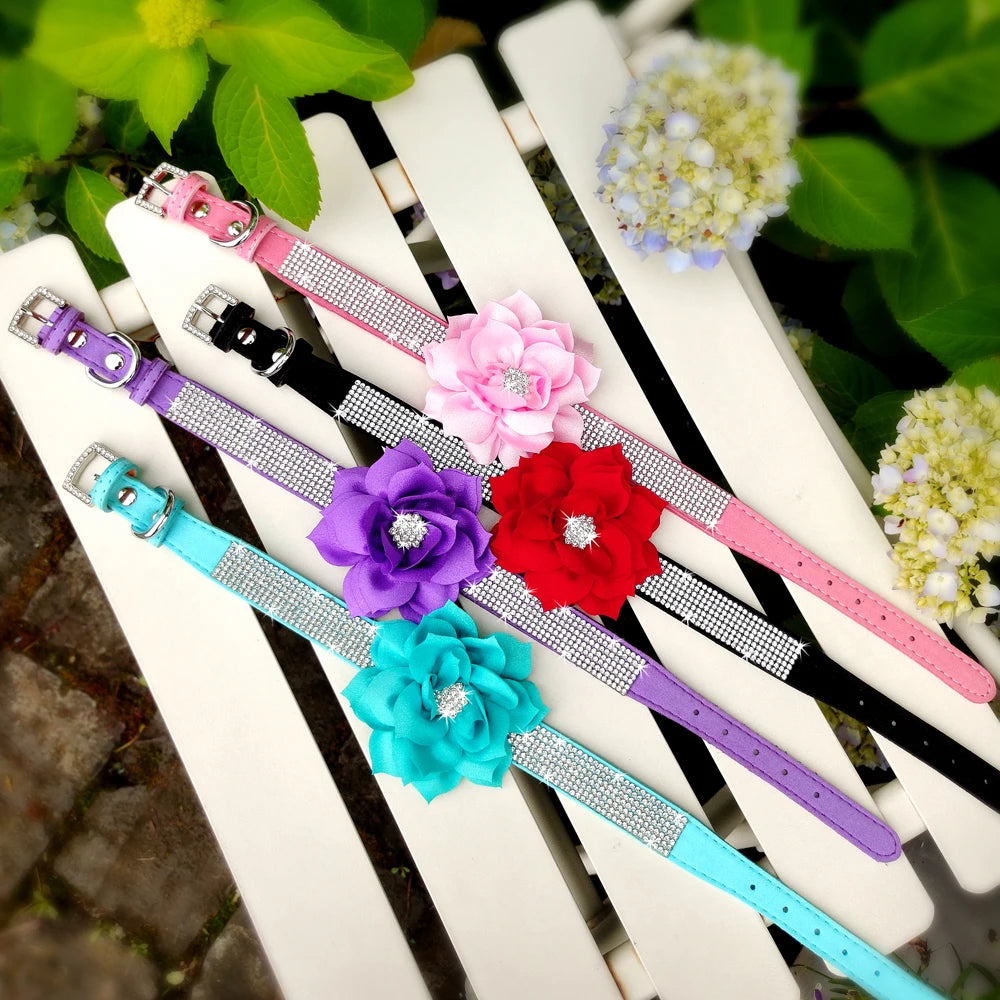 Bling Floral Rhinestone Collar