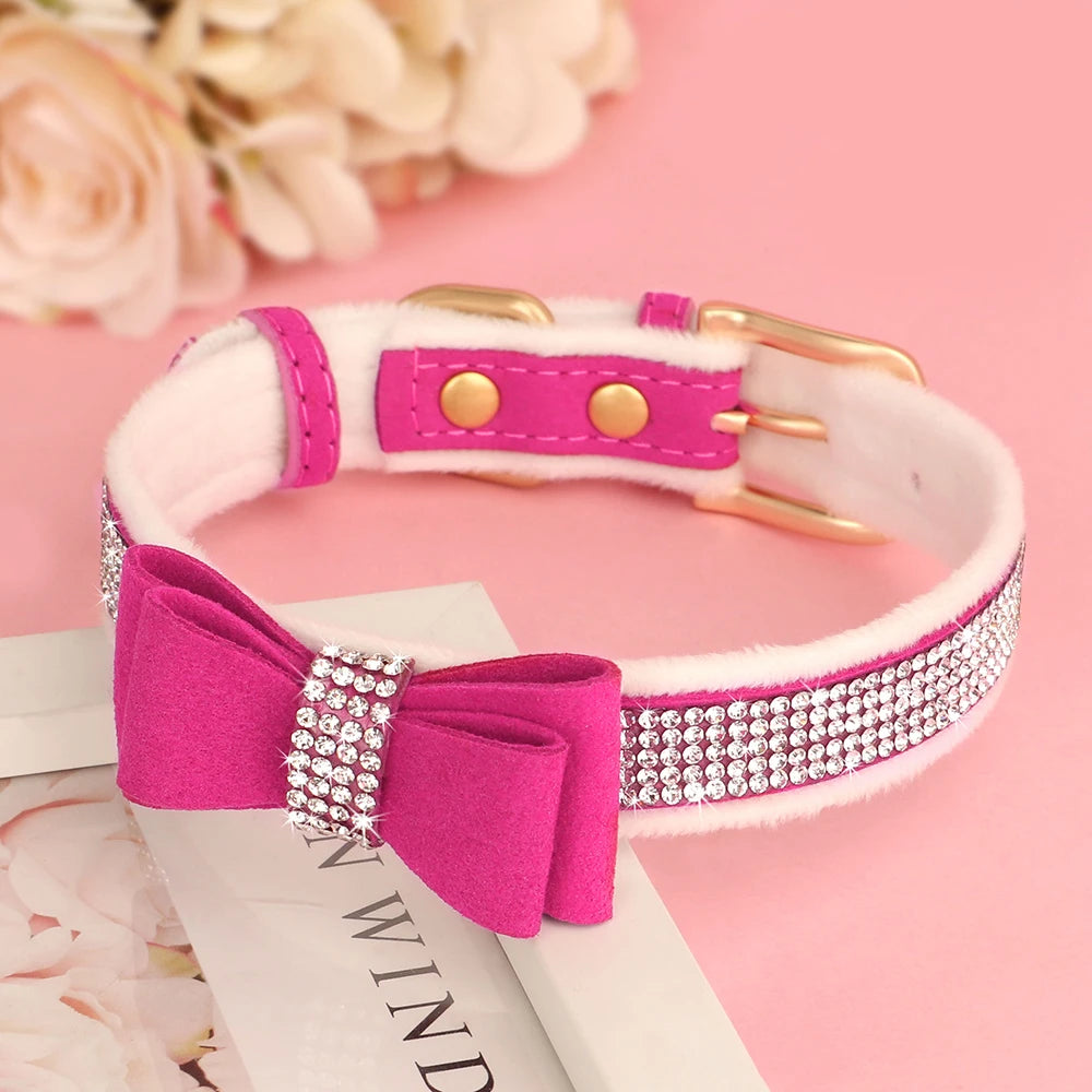 Bling Bowknot Rhinestone Collars