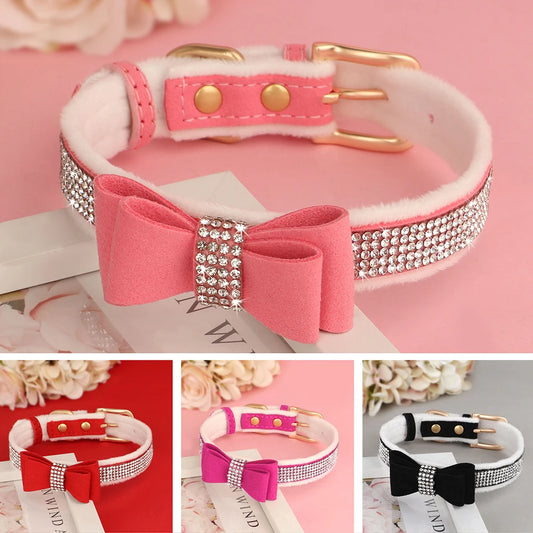 Bling Bowknot Rhinestone Collars