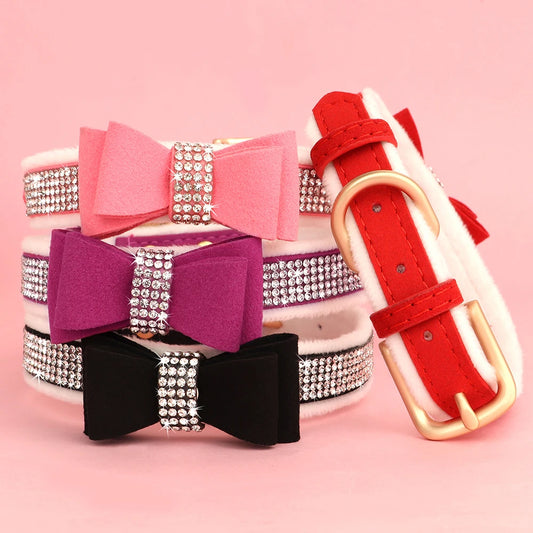 Bling Bowknot Rhinestone Collars
