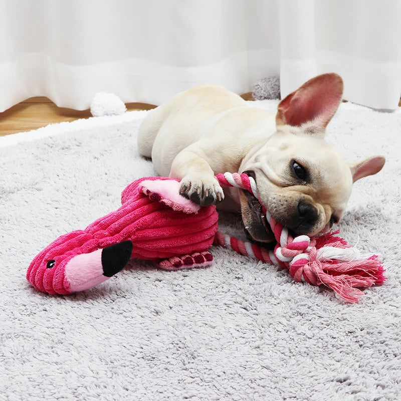 Plush Flamingo Squeaky Toys
