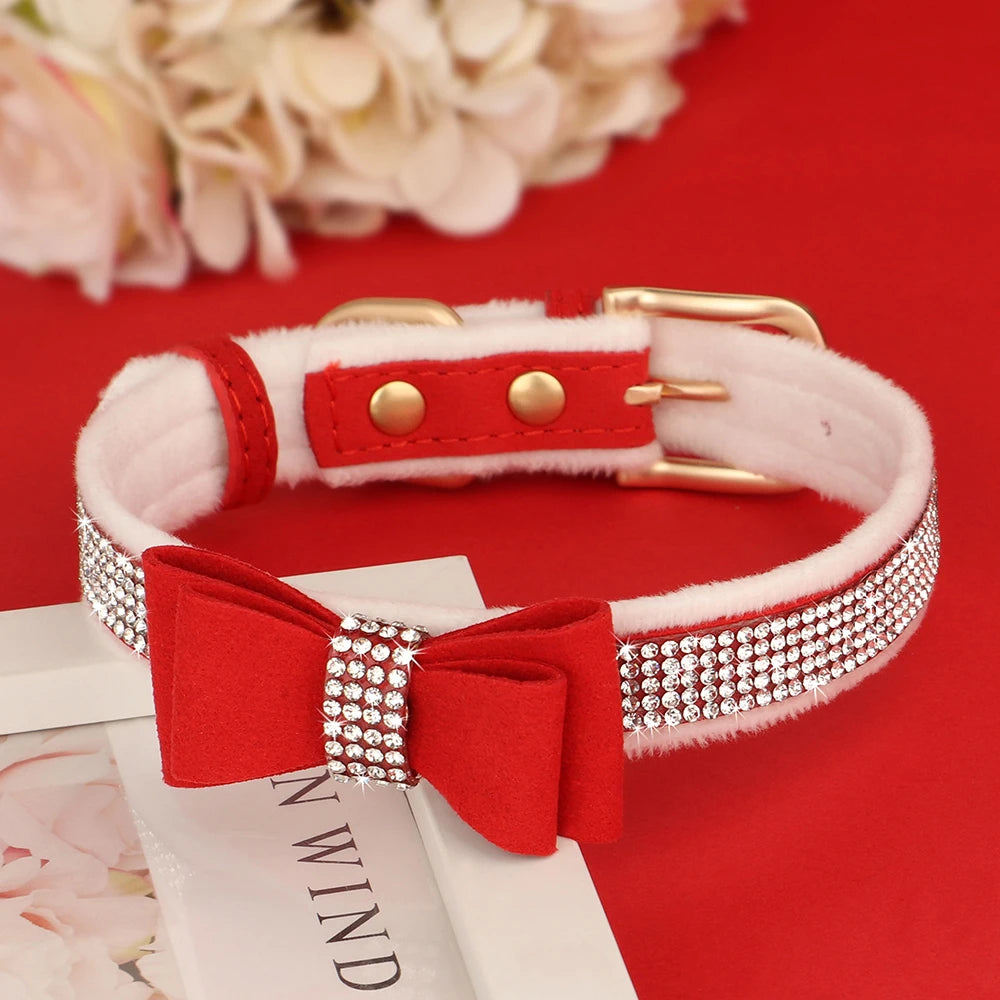 Bling Bowknot Rhinestone Collars