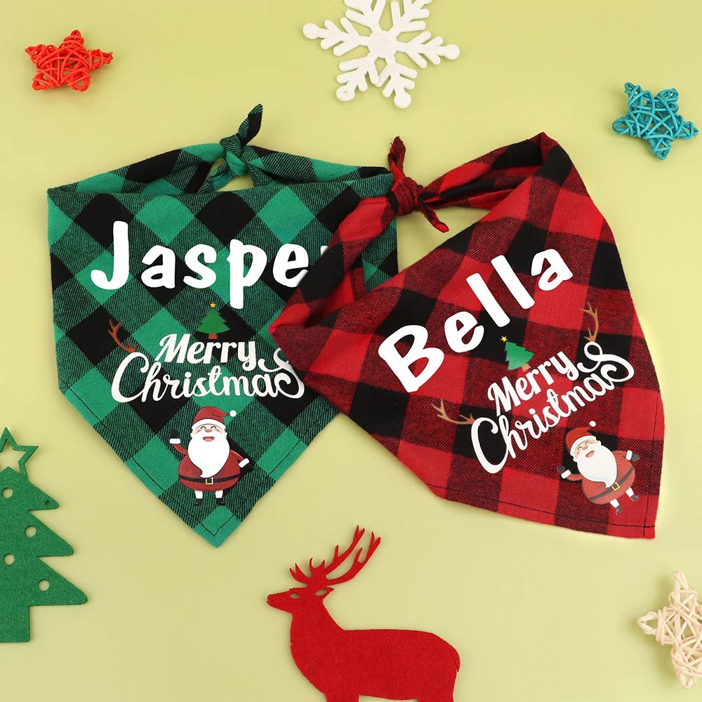 Personalized Christmas Bandanas