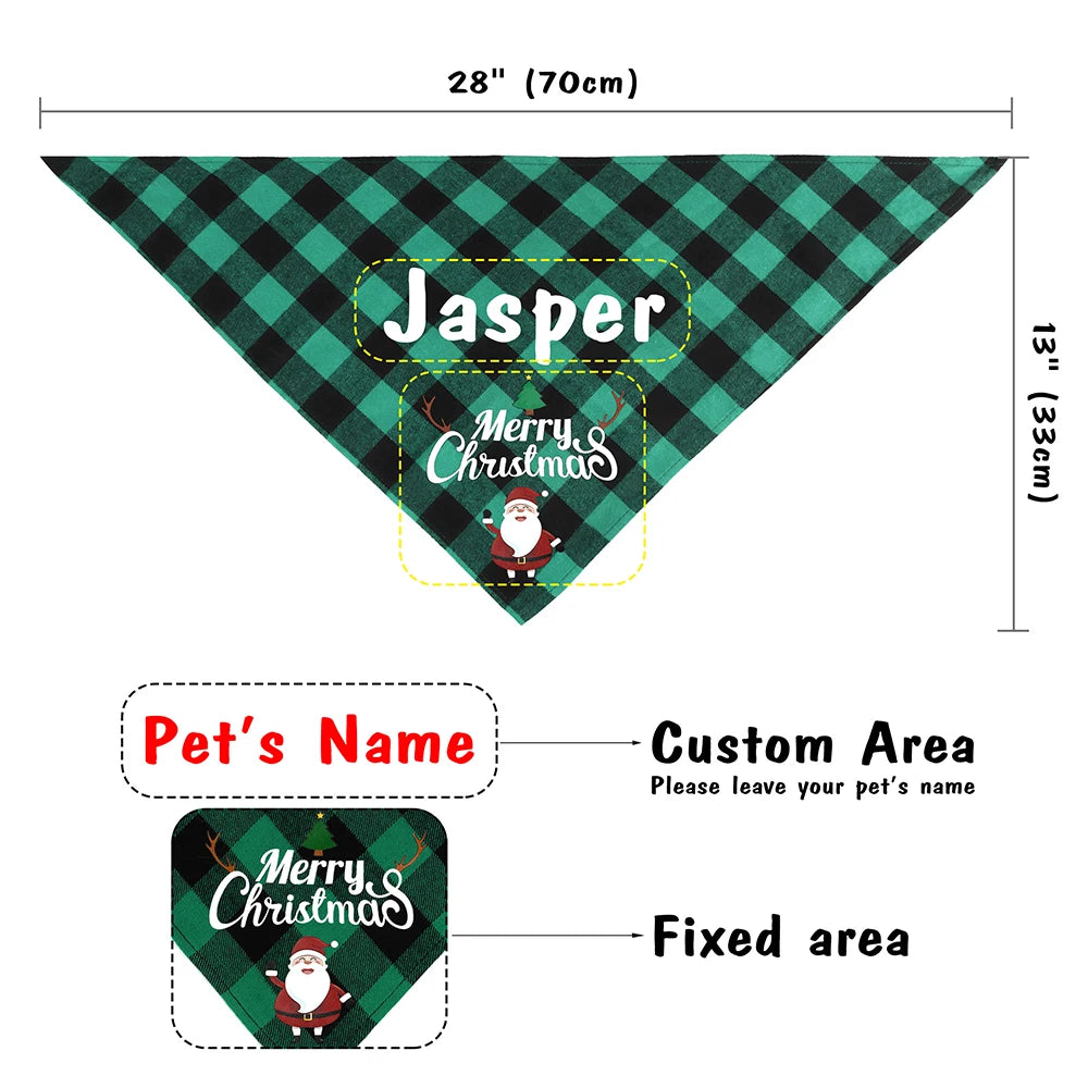 Personalized Christmas Bandanas