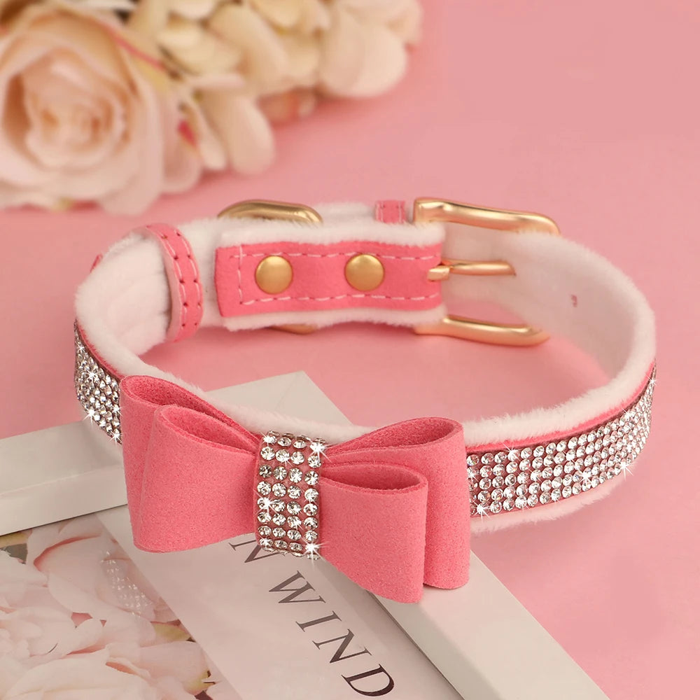 Bling Bowknot Rhinestone Collars