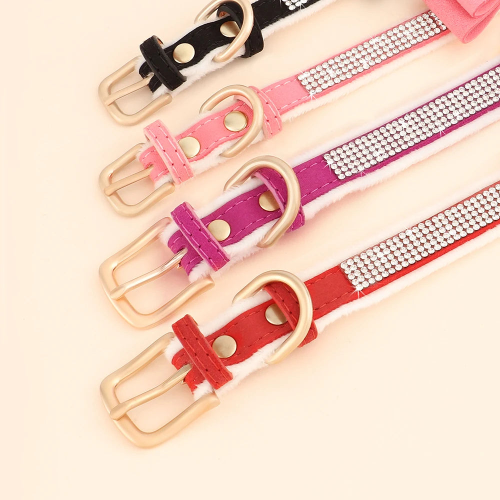 Bling Bowknot Rhinestone Collars