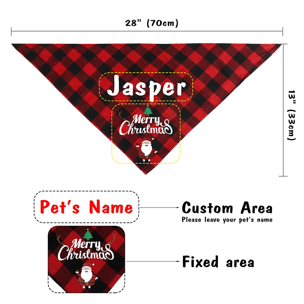 Personalized Christmas Bandanas