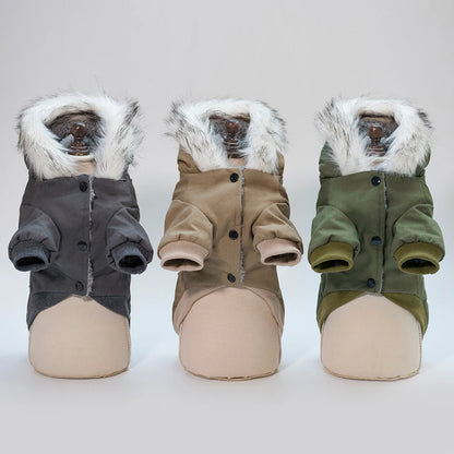 Fur Hooded Winter Jacket