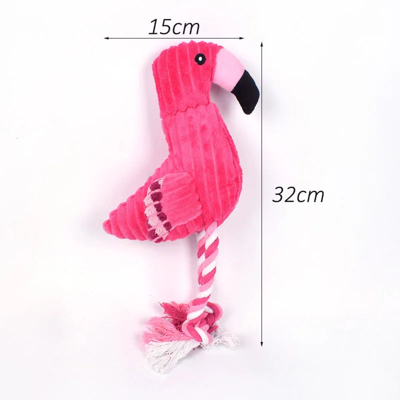 Plush Flamingo Squeaky Toys