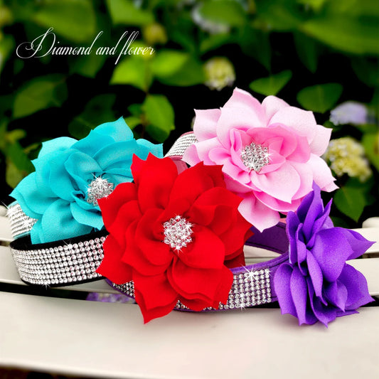 Bling Floral Rhinestone Collar