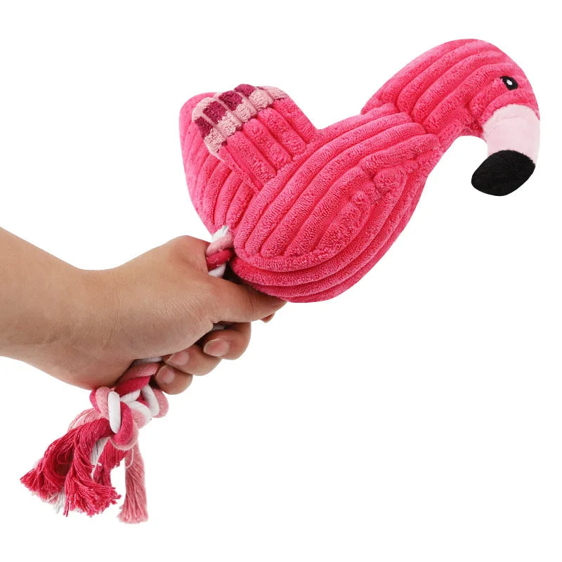 Plush Flamingo Squeaky Toys