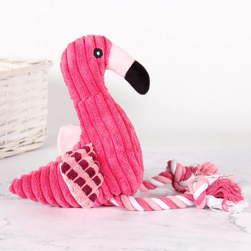 Plush Flamingo Squeaky Toys