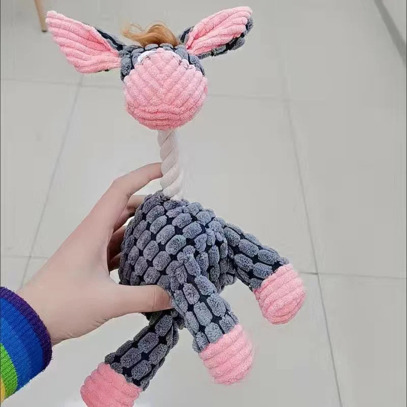 Plush Donkey Squeaky Toy