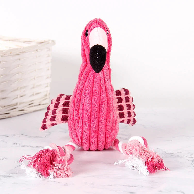 Plush Flamingo Squeaky Toys